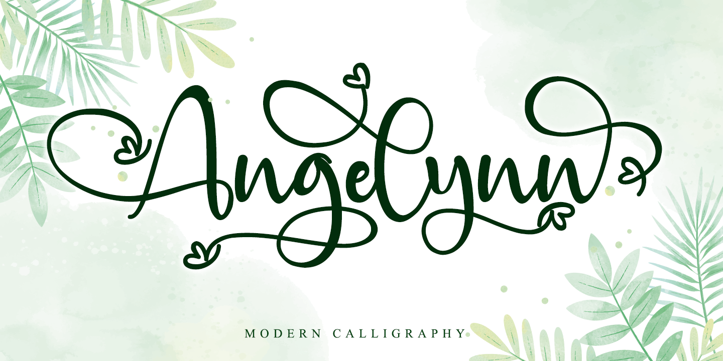 Angelynn Regular Font preview